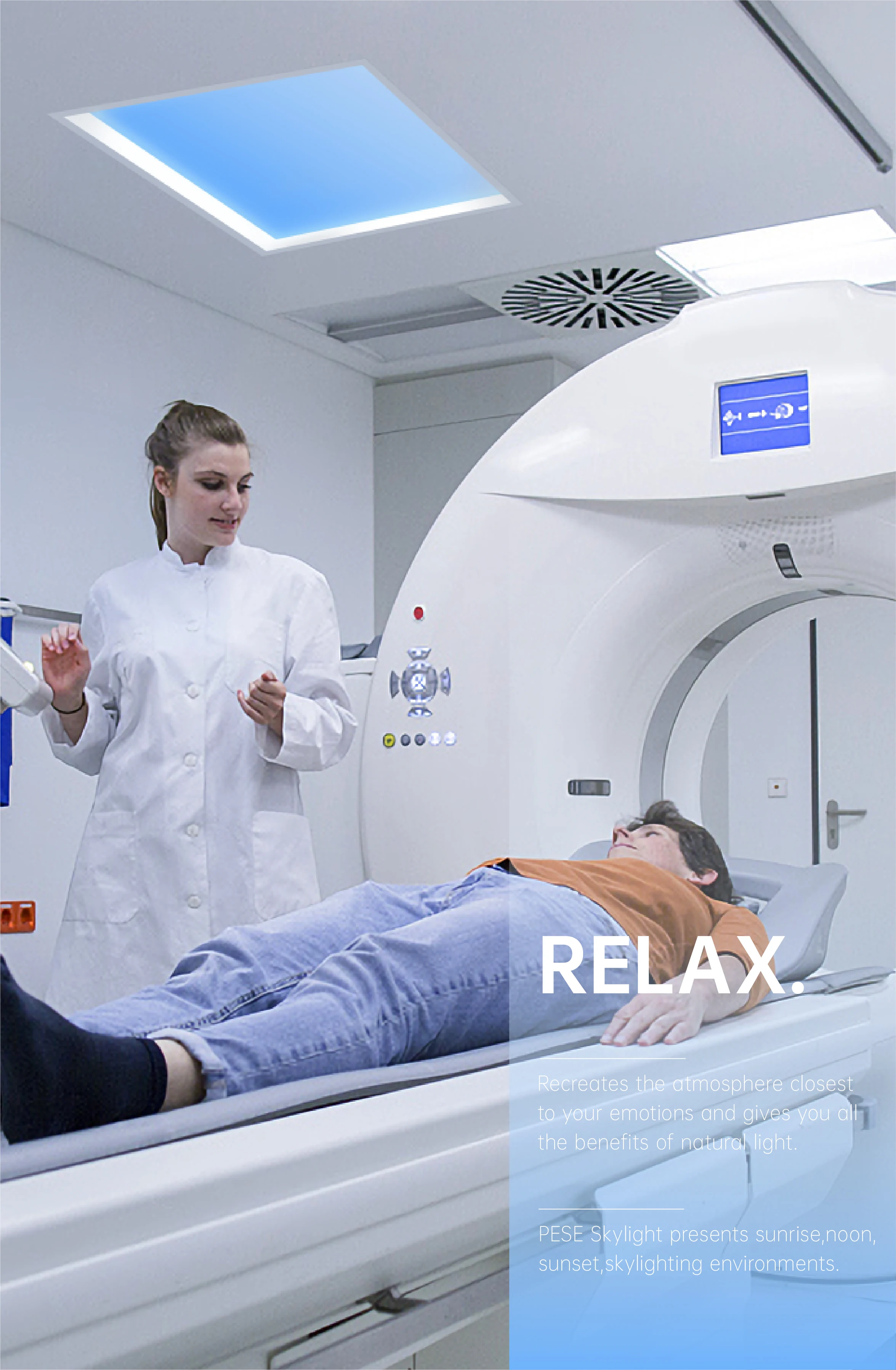 artificial sky light dimmable 2700k to 10000k blue sky light 60W smart control panel skylight 5year warranty 3060cm