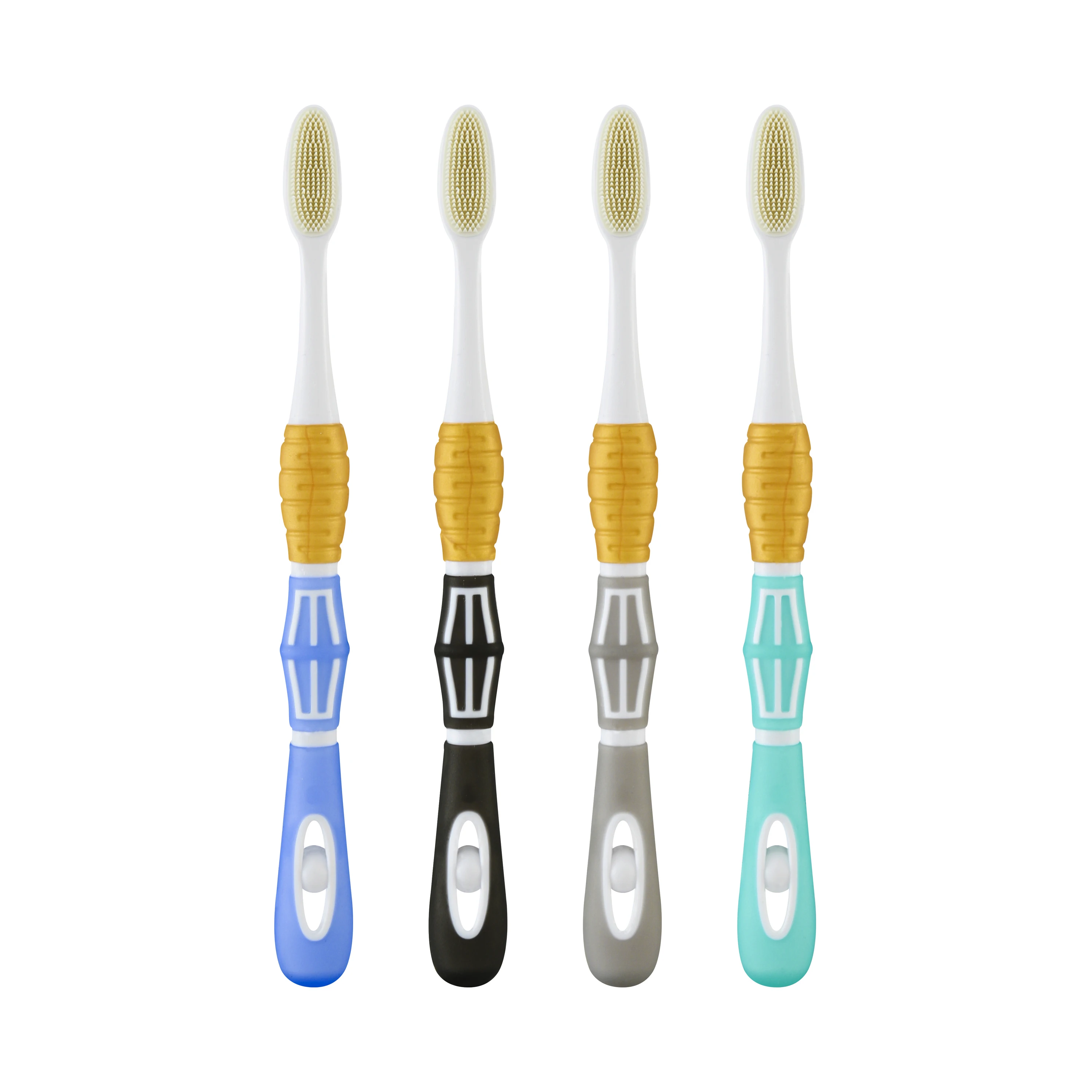 2PCS Adults Soft Bristle Nano Toothbrushes Oral Couple Suit Plastic Toothbrush Set Best High Quality Wholesale