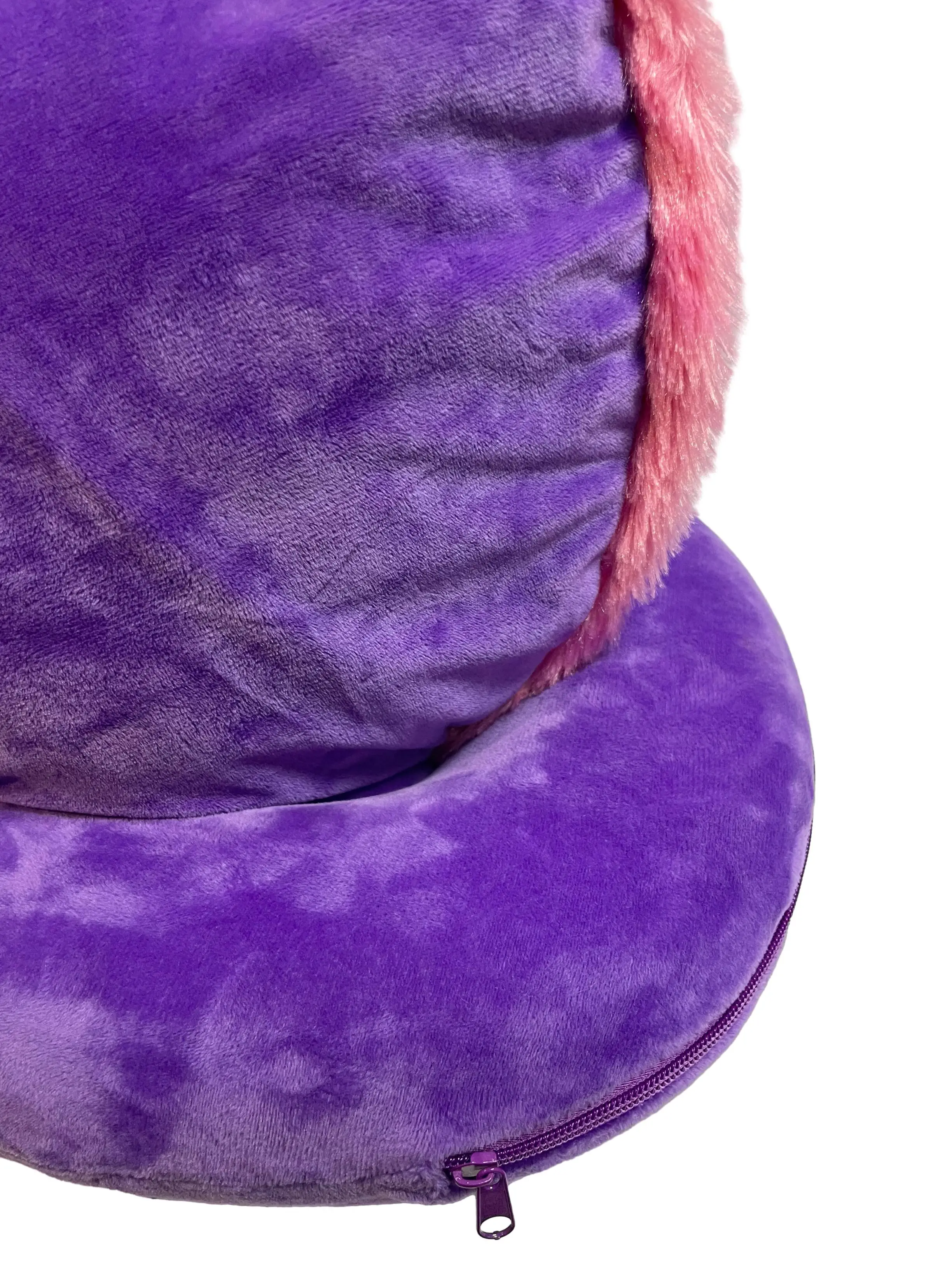 2024 New high quality Factory OEM/ODM travel Neck pillow, purple Unicorn cartoon neck pillow for kids and adults