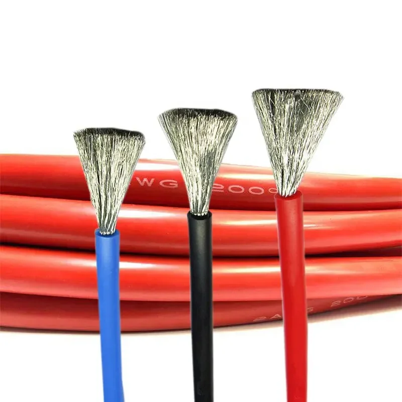 High temperature resistant ultra soft silicone wire cable10 12 14 1618AWG etc for RC Aircraft Drone Lipo Battery