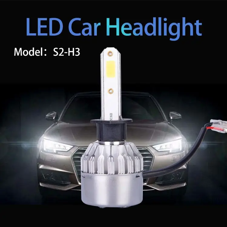 C6 LED Car Headlights 18W 1500LM COB auto Headlamp Bulbs H1 H3 H4 H7 9005 9006 Car led fog head lights lam