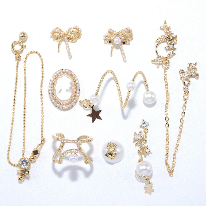 Nail art crystal diamond jewelry parts 3D design nail diy art decoration nail accessories