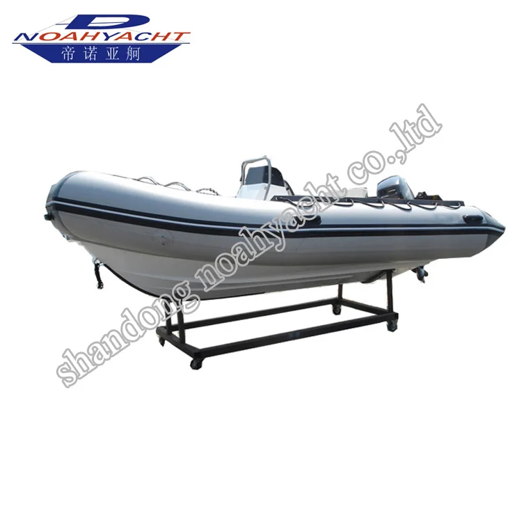 14ft hypalon fiberglass RIB boat with console