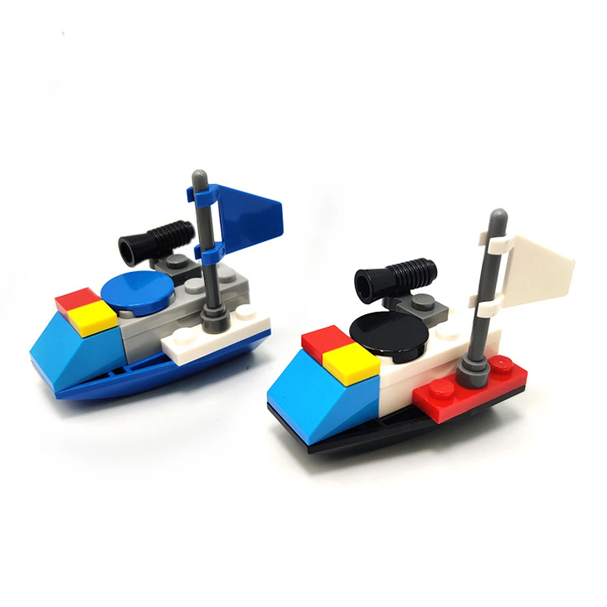 Kids DIY assembly 3D patrol yacht blocs de construction pencil sharpener schreibwaren school stationery Mini Building Blocks