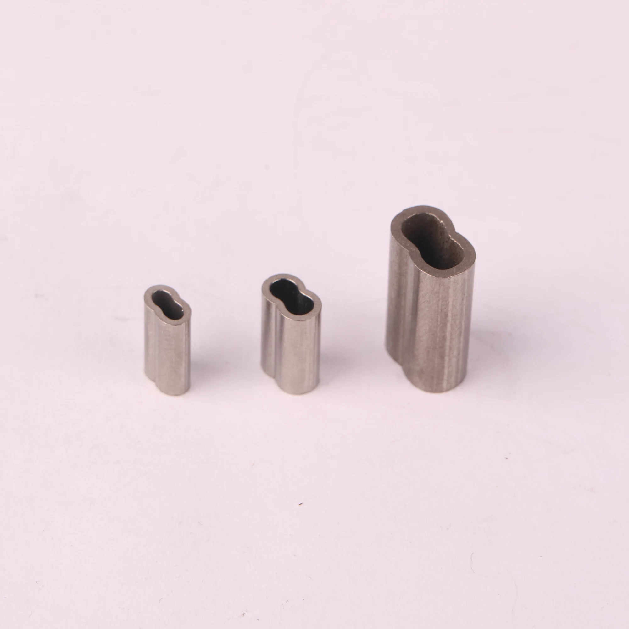 High quality cable wire Rope Clip 8 Shape Sleeve Hourglass stainless steel Ferrule 1.5mm
