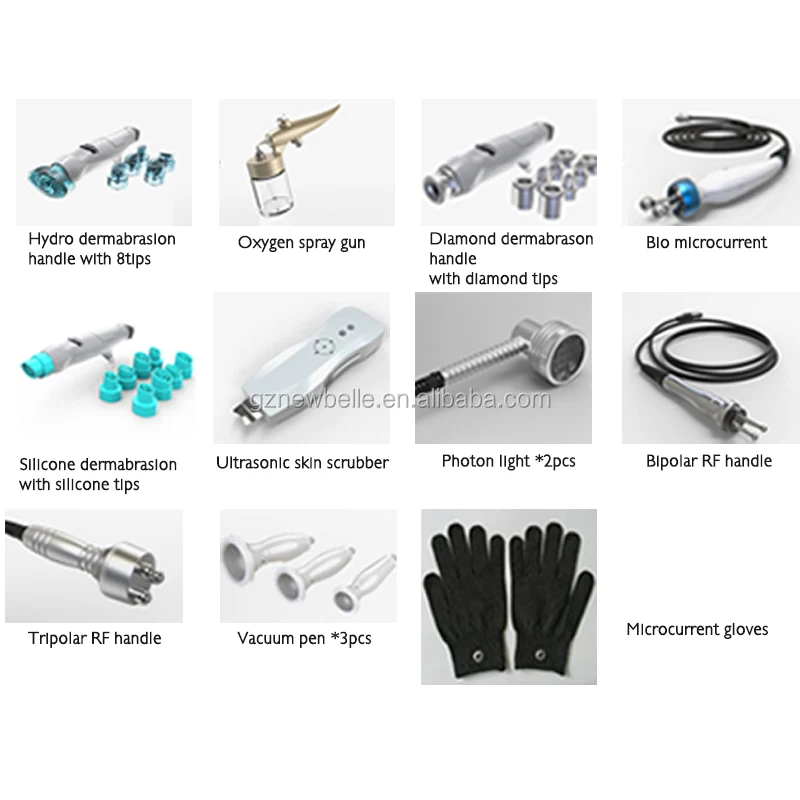  Spa use hydrodermabrasion oxygen cryo facial water skin Hydro dermabrasion machine diamond Equipment clean