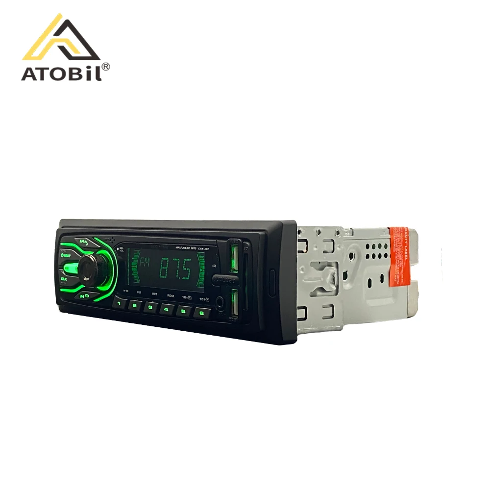 1 DIN фиксированной панелью автомобиля MP3 ЖК-экран 7 видов цветов изменить AUX USB SD карты Авто estereo