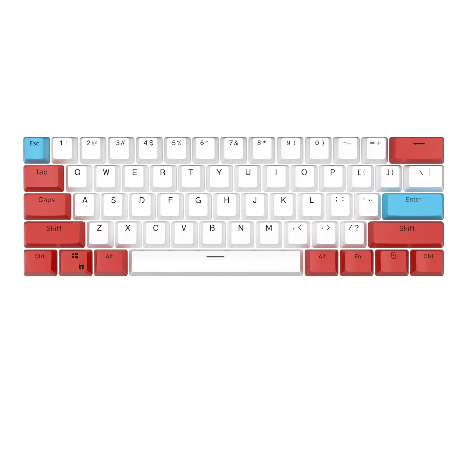 Клавиши Royal Kludge RK RK61 под давлением для игры в пастельные Dual shot 60% с заказными клавишами pbt и подсветкой