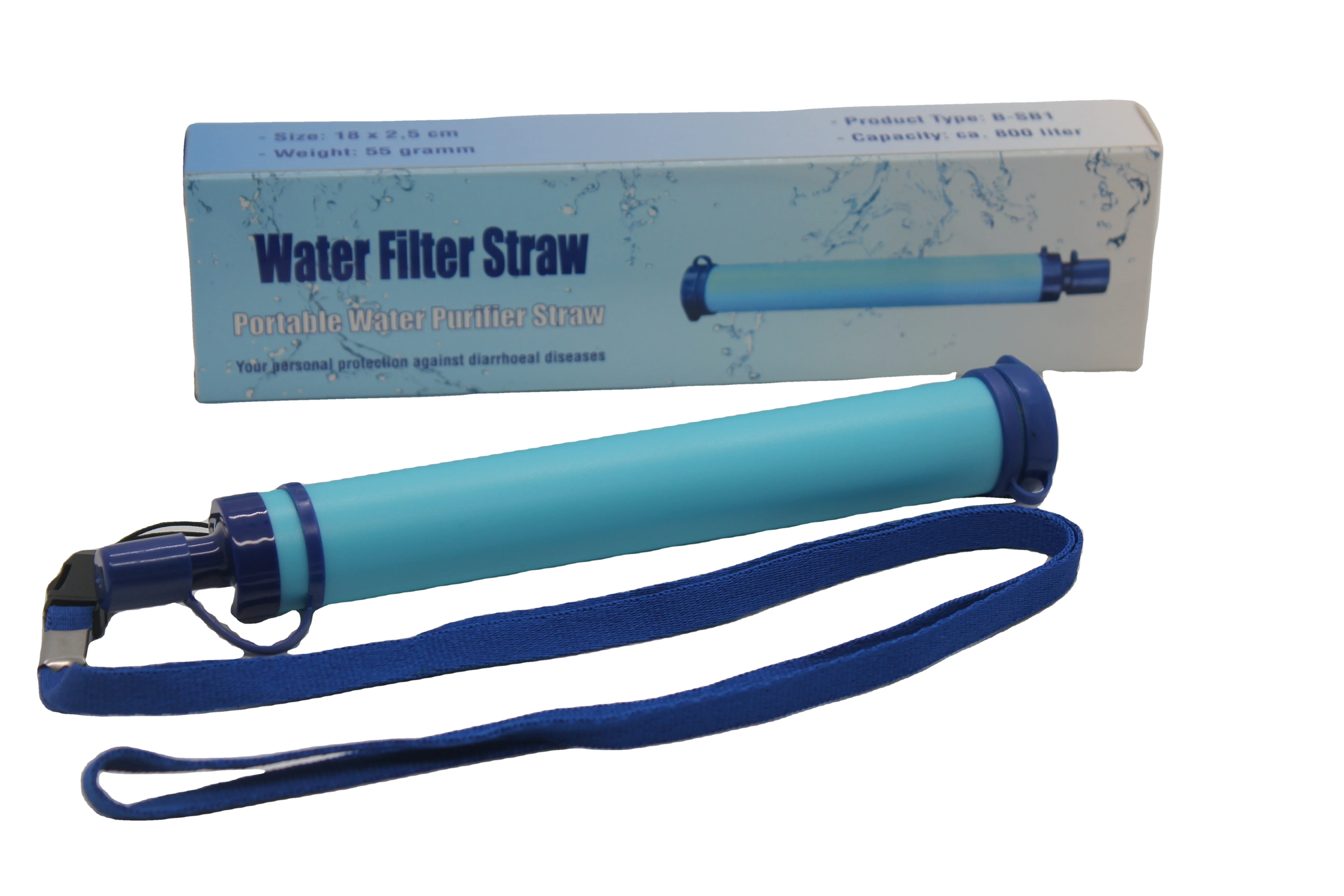 Portable Camo Water Filter Straw Kit Outdoor Survival Clean Sip Reusable Reverse Osmosis Membrane Bulk Camping Solution