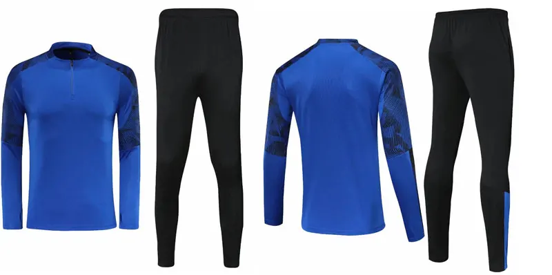 1/4 Zip tracksuits soccer tracksuit training men jersey uniform wear long sleeve custom training wear half zipper suit