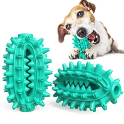factory wholesales dog Chew Toy Cactus shape Rubber silicone Slow Leakage Food  pet dog teeth cleaning toy ball dog toothbrush
