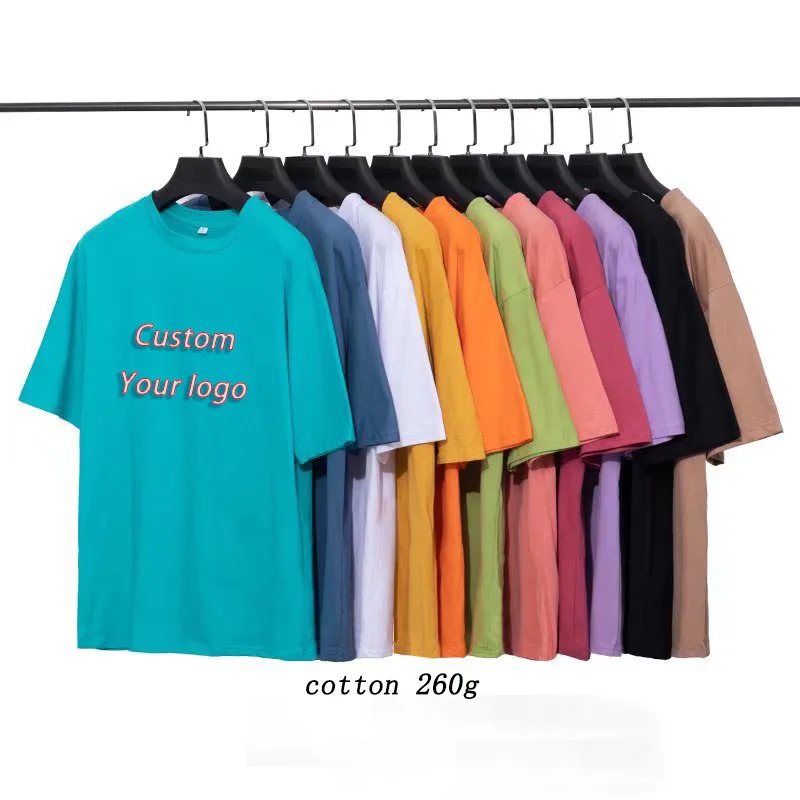 Wholesale Mens 100% cotton Blank Plain tshirt Custom High Quality unisex Black Vintage T-shirt