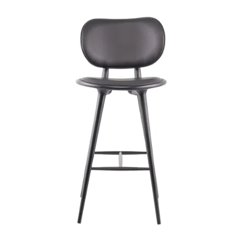 Modern design furniture leather timber wooden bar chair stool