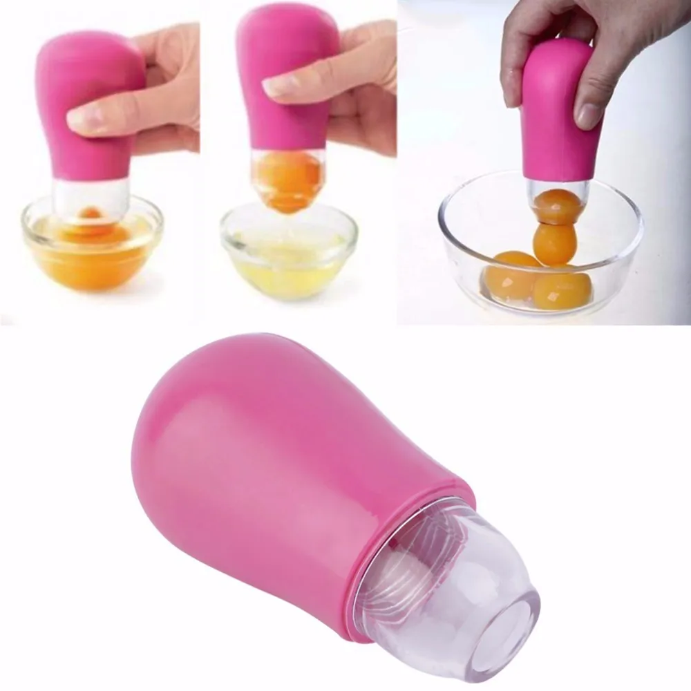 Kitchen Tool Silicone Yolk Out Egg Separator