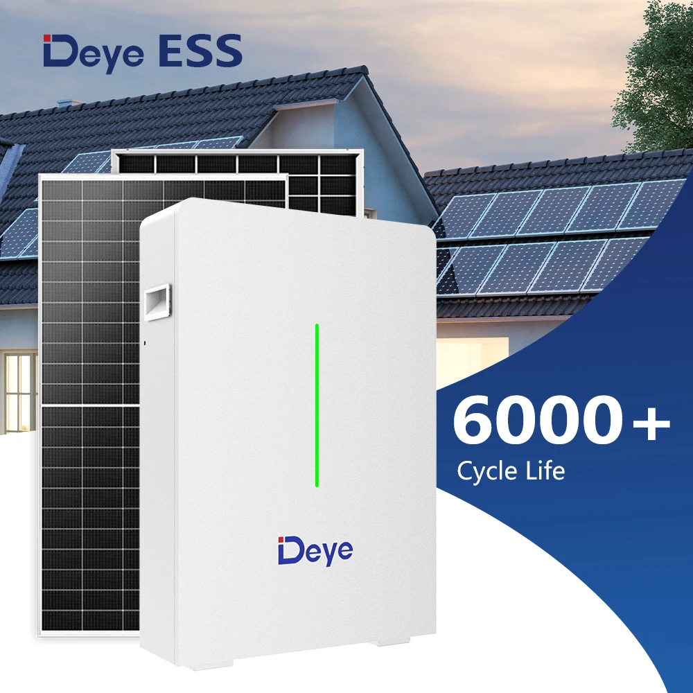 Deye ESS RW-F10.6 купить 208ah lifepo4 литиевая солнечная домашняя настенная батарея для хранения ценовой контейнер