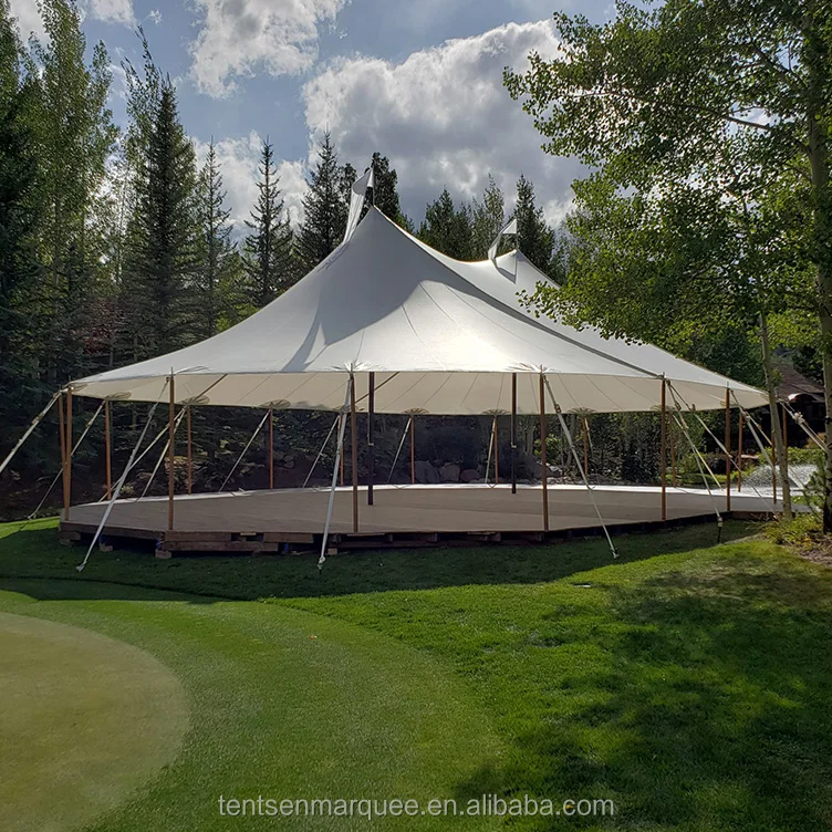 Wood10x30 Sperry парусина огонь из водонепроницаемого материала для свадебного торжества продвижение полюс большая палатка