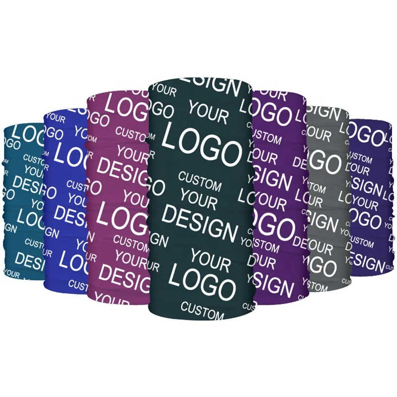 Oem ODE Printing Pattern Sports Bandana Skin-Friendly Polyester Neck Gaiter Bandana Multi-Function Sport Bandanas
