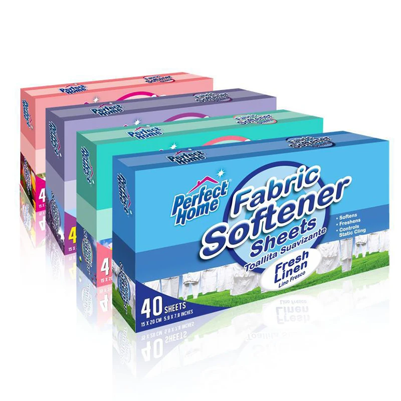 OEM factory price laundry shop products smell washing sheets fabric softener sheet