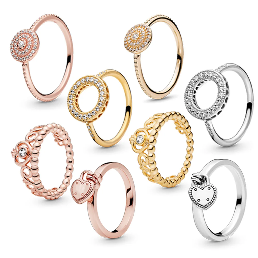 Magic Crown Classic Ring Alloy + Sterling Silver 925 High Quality Wholesale Price Elegant Sweet