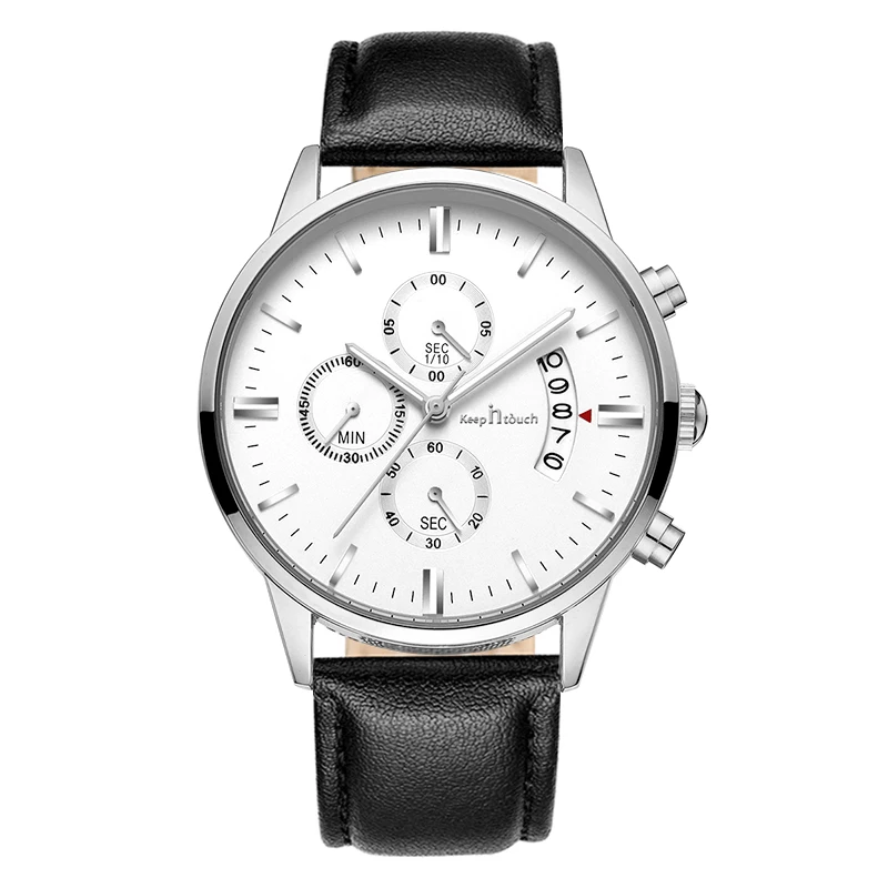 Hot Selling OEM Stylish Watches Custom Logo Waterproof Luxury Chronograph Quartz Wristwatches for Men