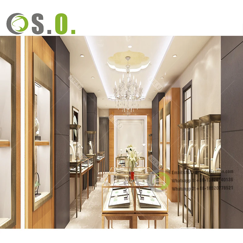 Jewelry Store Showcase  Luxury Jewellery Display Showcase  Jewelry Glass Counter Design