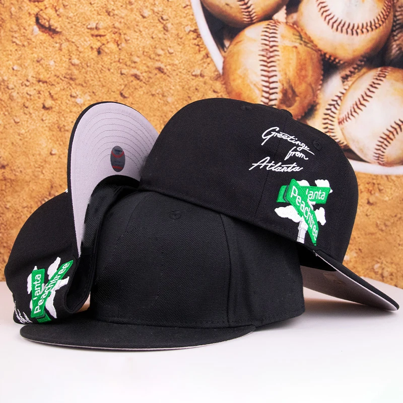 2410 Custom Wholesale Unisex Fashion Hip Hop Outdoor Snapbacks 3D Embroidery Sports 6 Panel Branded Men Caps