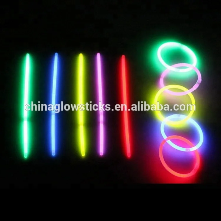 8 inch glow bracelet light up bracelet glow in the dark glow stick bracelet 100pack