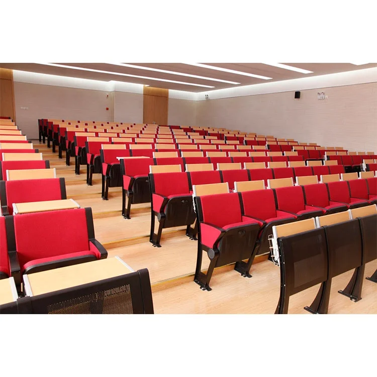 Modern Design Foldable Plywood University Lecture Hall Table and Chair College Furniture