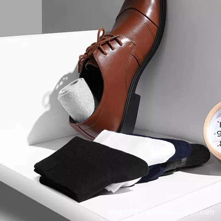 Business Ankle Socks Work Sport White Crew  Wool sublimation thick men crew cotton work socks