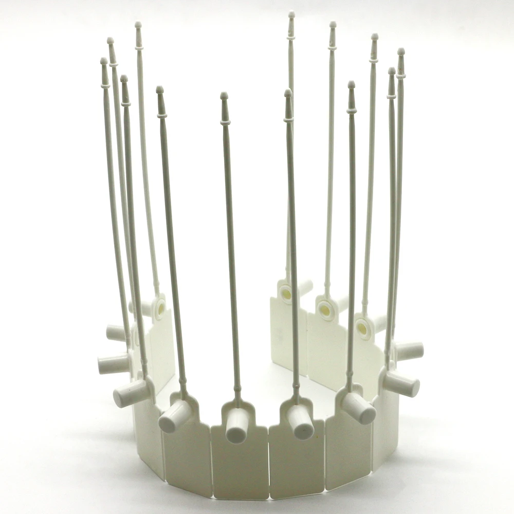 Eco-friendly Custom Logo Plastic Anti-theft Self Locking Ties Label for clothing bags anti-theft replacement warning