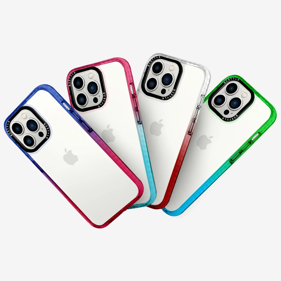 Colorful OEM Logo Printed Camera Black Circle TPE Anti-shock Edge Phone Cover for iPhone 14 pro case tpu pc