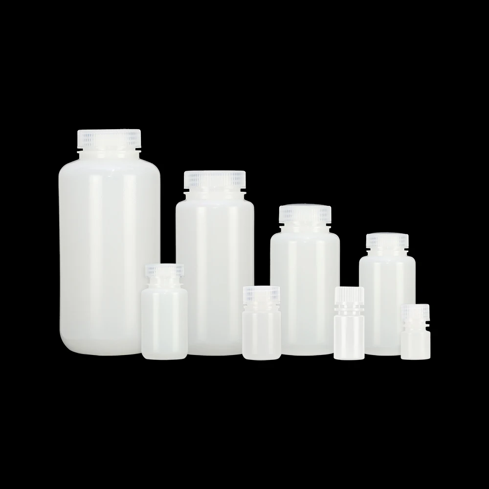 Factory Direct 1000ml 500ml 250ml 125ml Wide-Mouth HDPE Reagent Bottle for Laboratory Use