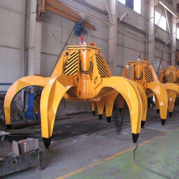 Steel Mill Iron Scrap Clamshell Grab Bucket