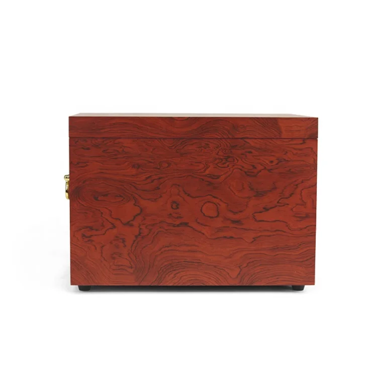 Luxury big antique wood gold jewelry storage case custom large vintage organizer drawer jewel box