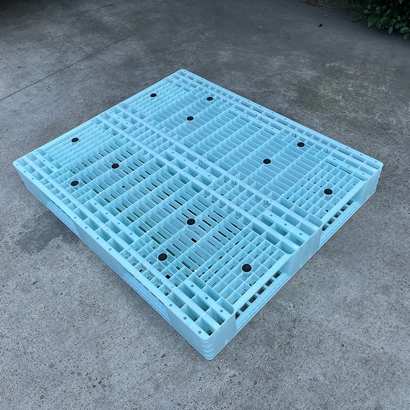 LIKU Industrial Heavy-Duty Rack Grid Double-Sided Tray Durable HDPE Warehouse Nestable Plastic Pallet