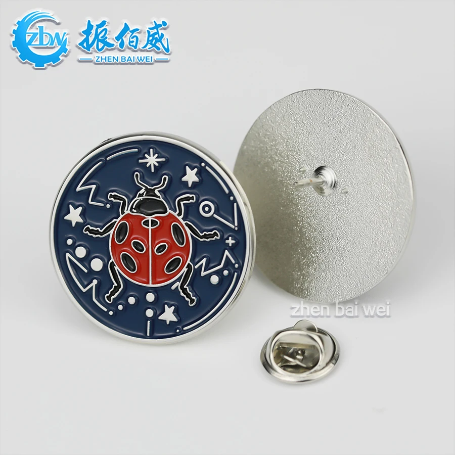 12 years custom experience Chinese manufacturer makes metal pin logo badge Zinc alloy brooch soft enamel lapel pin