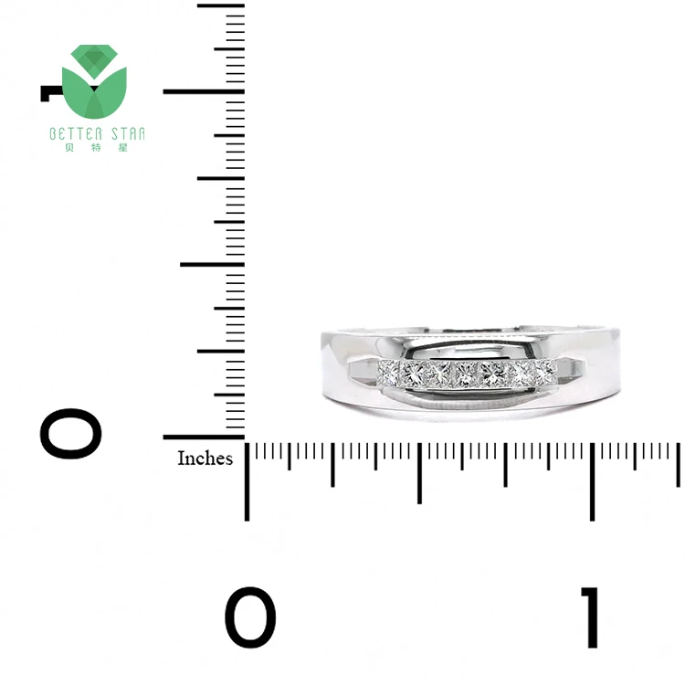 BetterStar Fine Jewelry Paving Diamond Engagement Ring AU750 9k 10k 14k 18k White Gold CVD IGI GIA Lab Grown Diamonds Ring Band