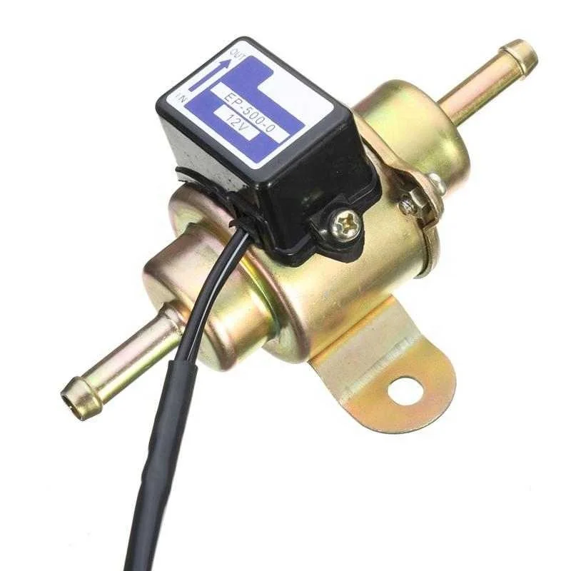 12V Universal 3-5PSI Low Pressure Petrol Gas Diesel Electric Fuel Pump 1/4 Tubing For Car Motorcycle ATV EP5000