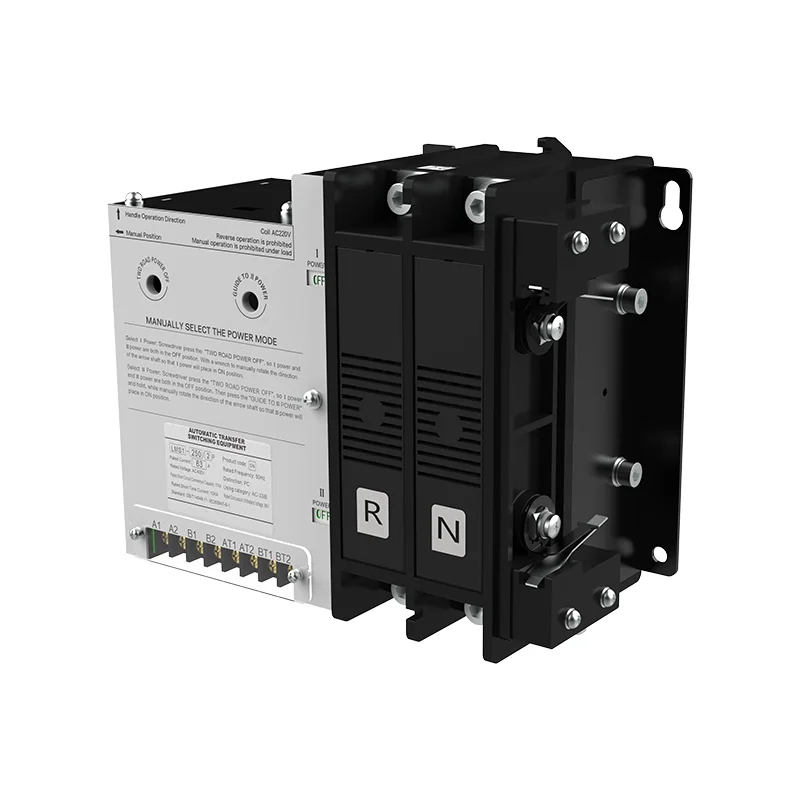 LVMA 2P 3P 4P ATS 63A 125A 250A 400A 630A  Generator ATSe Controller Automatic Transfer Switch Dual Power Changeover Switch