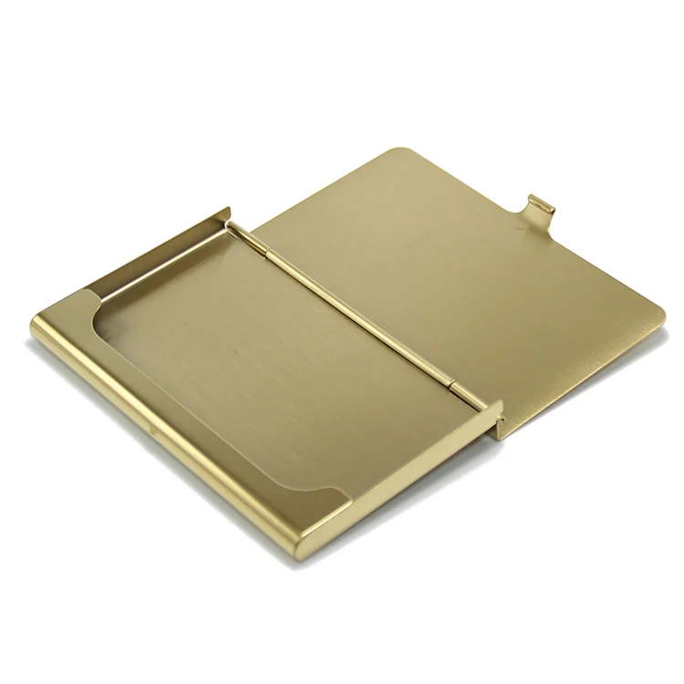 
Gold Color Metal Carcase Box Storage Bank Credit ID Business Name Cards Case Organizer Mirror Stainless Steel Gold Card Holder 