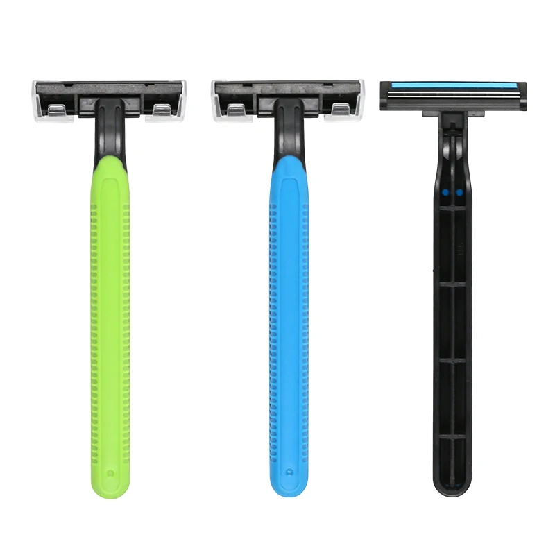 Hot Sale Disposable Shaving Razor With Three Blade Razor Frame For Eco Friendly Disposable Razor