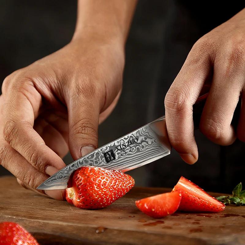 
3.5 inch Damascus steel kitchen paring knife 
