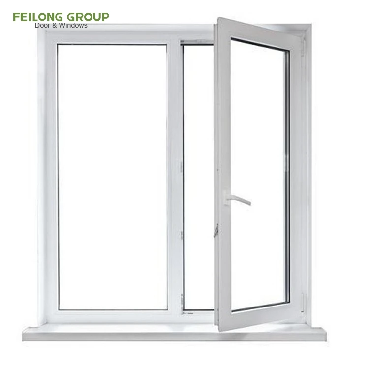 Casement Topwindow Aluminum Windows Aluminum Frame Casement Window with Tinted Glass Double Tempered Glass Aluminum Alloy Louver