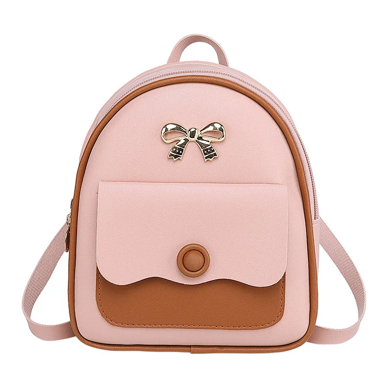 Manufacturers Wholesale Bags Pu Leather Backpack Women Mobile Phone Hand Bags Mini Student Backpack