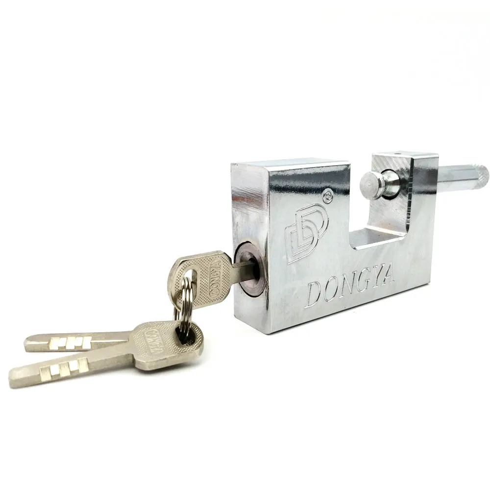 Большой дверной замок, закаленный антирежущий железный навесной замок, антикоррозийный тяжелый прямоугольный железный навесной замок