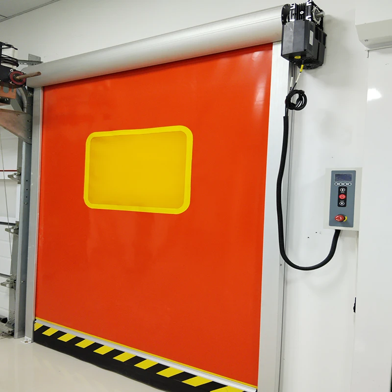 Industrial Automatic Workshop PVC Curtain Transparent Plastic Sliding Door Plastic Roll up Door Plastic Roller Shutter Door