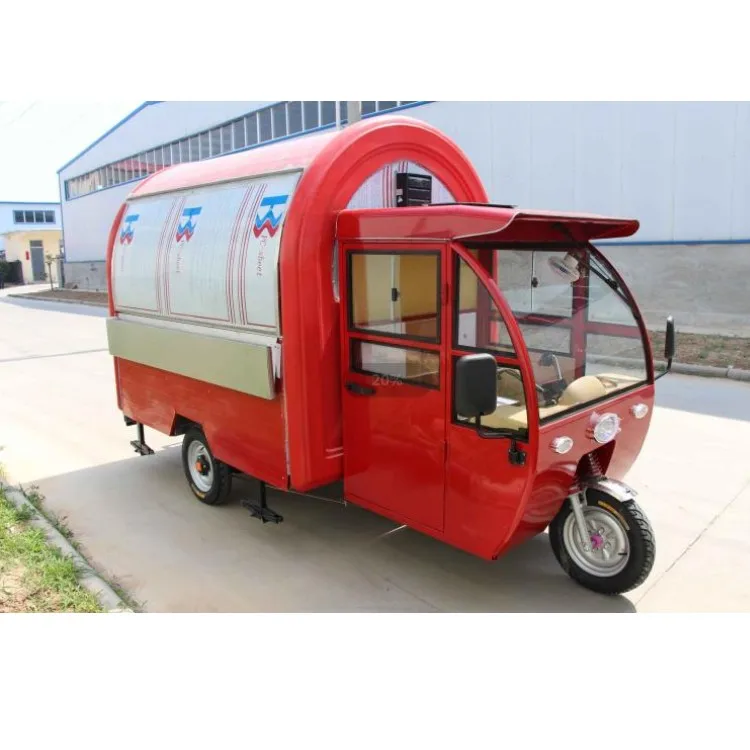 Professional multifunction Gasoline Mobile Fast Food Truck food cart
