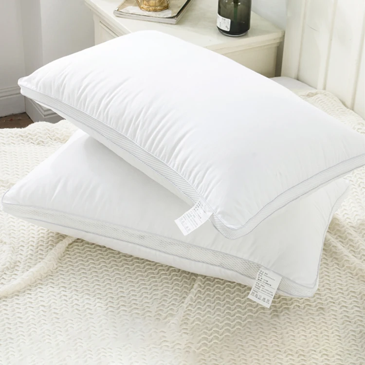Soft Hotel Home 100 Polyester Fiber Cotton White Neck Pillow