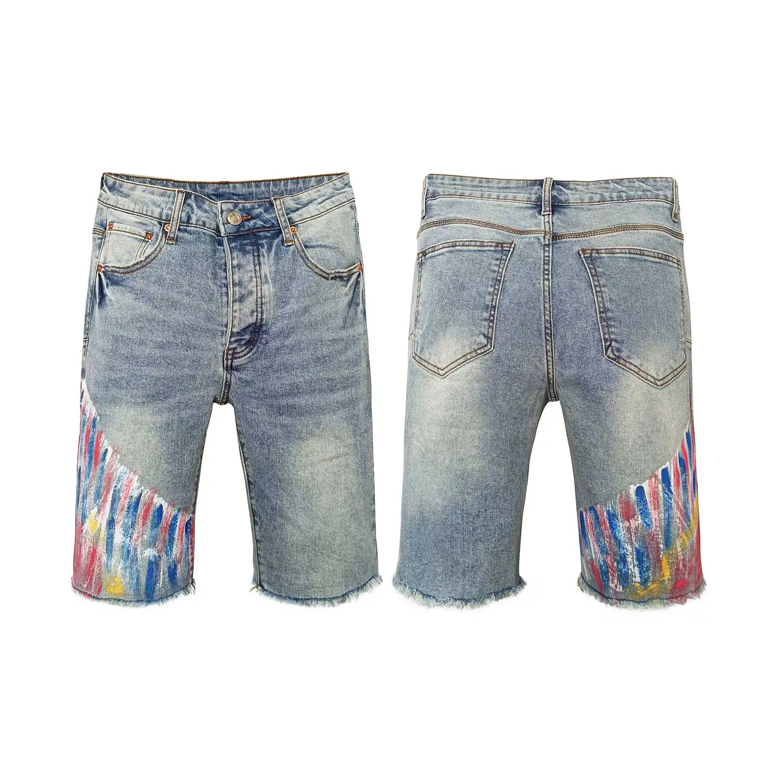 Summer New Arrivals Fashion Jean for purple jeans Mens Baggy Shorts Jorts Plus Size Wholesale Denim Jean Shorts