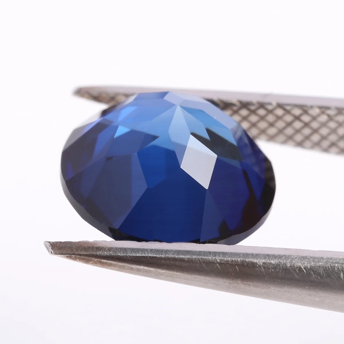 Royal Blue Lab Grown Sapphire Round Shape Fine Jewelry Loose Gems 5A Grade Lab Grown Sapphire